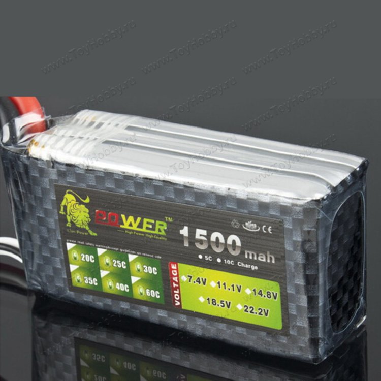 Аккумулятор Li-Po 11.1V 1500mAh 3S 35C