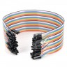 Провода цветные 40 контактов F-F (мама-мама), 20 см.