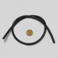 Провод силиконовый 10AWG (5,3 кв.мм), черный, 0,5 м.