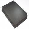 Карбоновый лист 3K, толщина 1.0 мм, 600x900 мм, полотняное плетение, 1 шт.