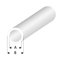Трубка белая 2,0/3,0 мм, L=330 мм (423-53-3)