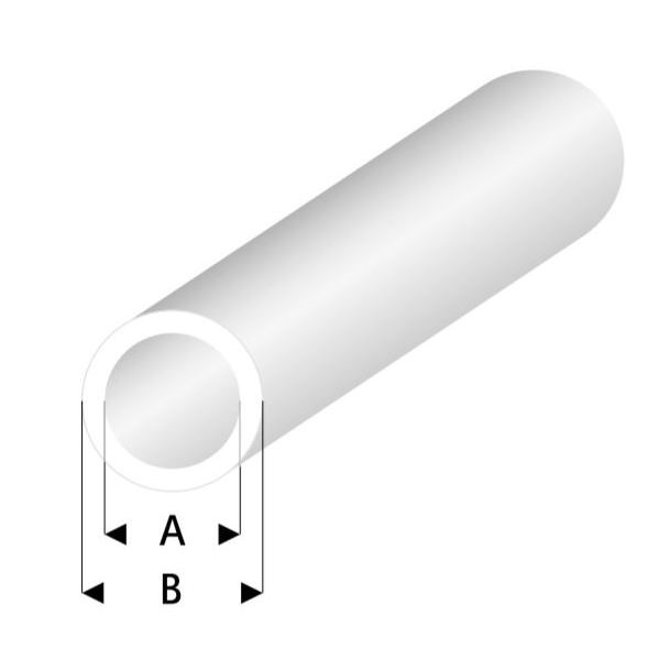 Трубка белая 5,0/6,0 мм, L=330 мм (423-59-3)