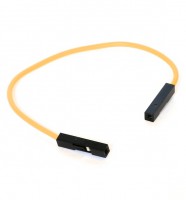 Провода гибкие желтые F-F (мама-мама), 15 см, 10 шт.