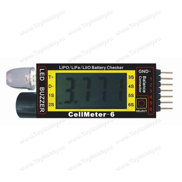 Тестер аккумуляторов LiPo CellMeter-6 купить в Москве