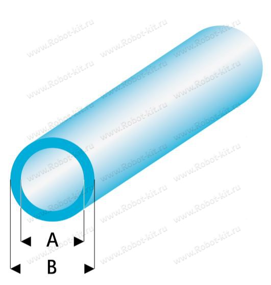 Трубка синяя 3,0/4,0 мм, L=330 мм (429-55-3)