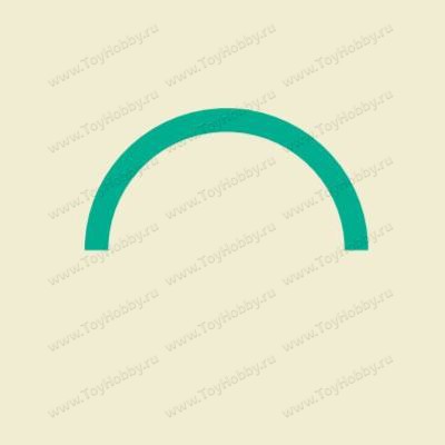 Трубка полукруглая, зеленая 6,0/8,0 мм, L=330 мм (457-61-3)