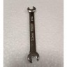 Ключ гаечный рожковый 5.5 мм и 7 мм, хром-ванадий