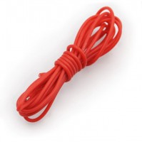 Провод силиконовый 24AWG (0,2 кв.мм) красный, 2м.