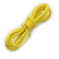 Провод силиконовый 24AWG (0,2 кв.мм) желтый, 2м.