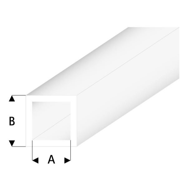 Трубка квадратная прозрачная 5,0/6,0 мм, L=330 мм (430-59-3)