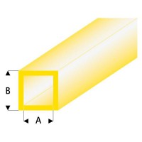 Трубка квадратная желтая 3,0/4,0 мм, L=330 мм (432-55-3)
