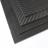 Карбоновый лист 3K, толщина 0.5 мм, 500x600 мм, полотняное плетение, 1 шт.