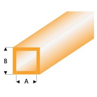 Трубка квадратная оранжевая 2,0/3,0 мм, L=330 мм (433-53-3)
