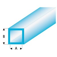 Трубка квадратная синяя 2,0/3,0 мм, L=330 мм (437-53-3)