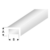 Трубка прямоугольная белая 2,0/4,0 мм, L=330 мм (439-53-3)
