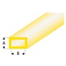 Трубка прямоугольная желтая 2,0/4,0 мм, L=330 мм (440-53-3)