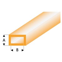 Трубка прямоугольная оранжевая 2,0/4,0 мм, L=330 мм (441-53-3)