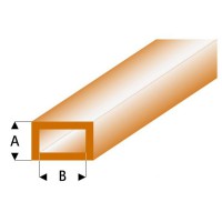 Трубка прямоугольная коричневая 2,0/4,0 мм, L=330 мм (443-53-3)