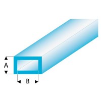 Трубка прямоугольная синяя 3,0/6,0 мм, L=330 мм (445-55-3)