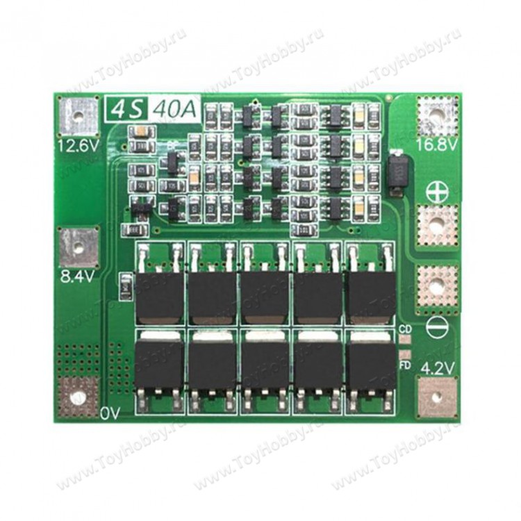 BMS контроллер 4S 40A Li-Ion 18650