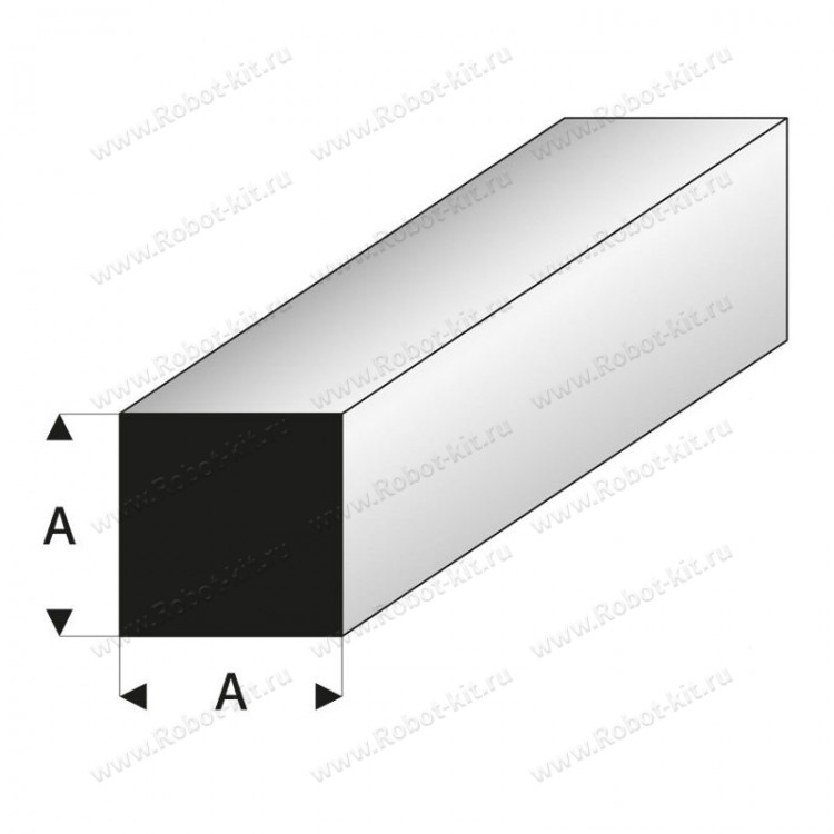 Пруток квадратный 4,0 мм, L=330 мм (407-57-3)